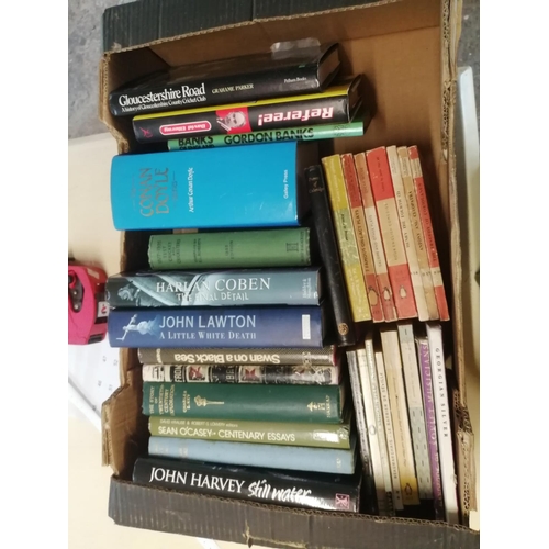 258 - Box of books assorted themes : hardback and paperback fiction