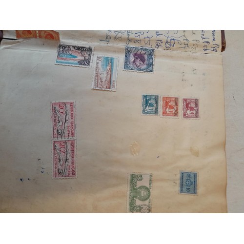 274 - Partially filled used stamp collection, Stamps of the World, sparsely filled stock book and sparsely... 