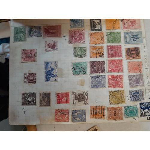 274 - Partially filled used stamp collection, Stamps of the World, sparsely filled stock book and sparsely... 