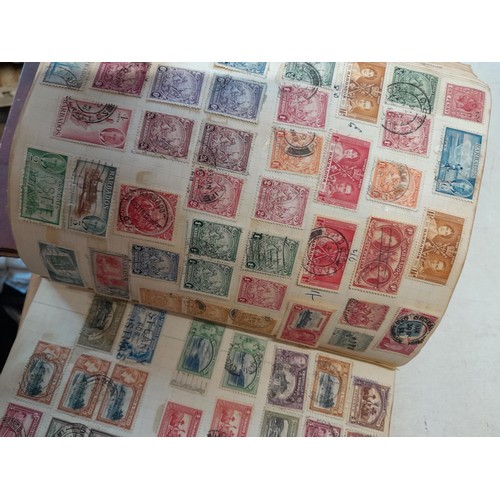 274 - Partially filled used stamp collection, Stamps of the World, sparsely filled stock book and sparsely... 