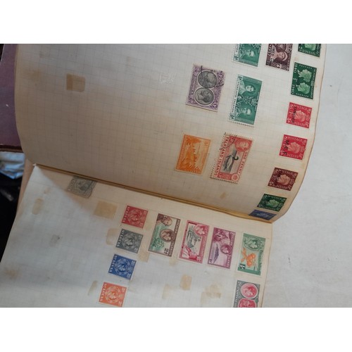 274 - Partially filled used stamp collection, Stamps of the World, sparsely filled stock book and sparsely... 