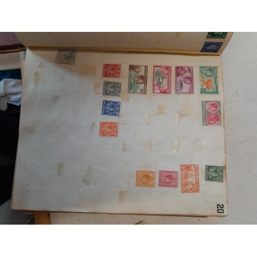 274 - Partially filled used stamp collection, Stamps of the World, sparsely filled stock book and sparsely... 