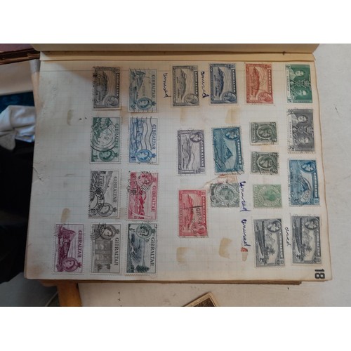 274 - Partially filled used stamp collection, Stamps of the World, sparsely filled stock book and sparsely... 