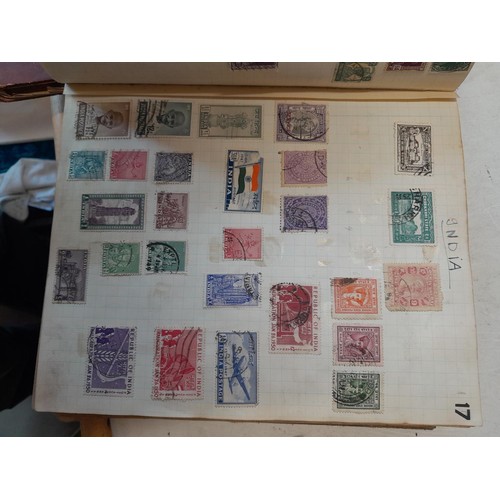 274 - Partially filled used stamp collection, Stamps of the World, sparsely filled stock book and sparsely... 