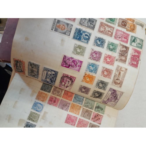 274 - Partially filled used stamp collection, Stamps of the World, sparsely filled stock book and sparsely... 