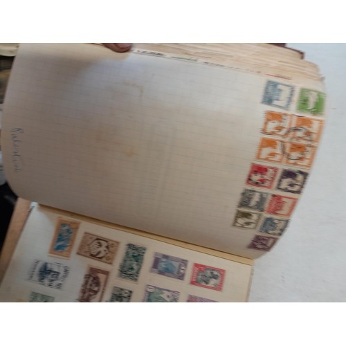 274 - Partially filled used stamp collection, Stamps of the World, sparsely filled stock book and sparsely... 