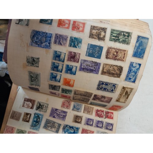 274 - Partially filled used stamp collection, Stamps of the World, sparsely filled stock book and sparsely... 