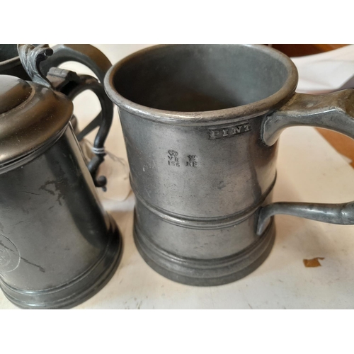 327 - Small collection of Arts and Crafts and antique pewter