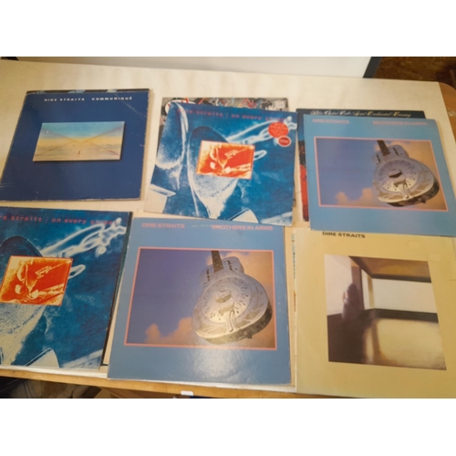 377 - Vinyl record albums : Dire Straits and other 1980s pop