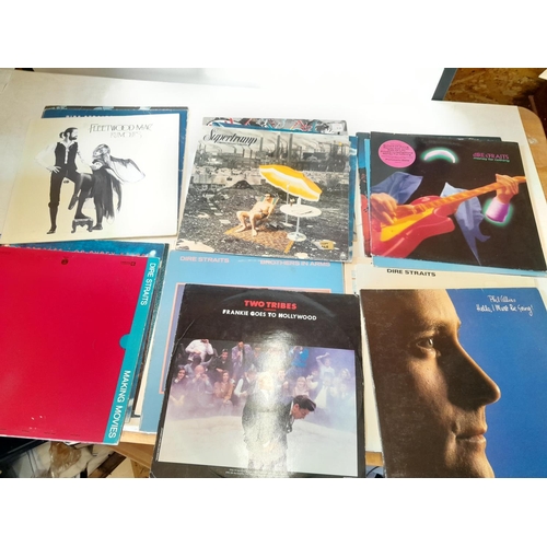 377 - Vinyl record albums : Dire Straits and other 1980s pop