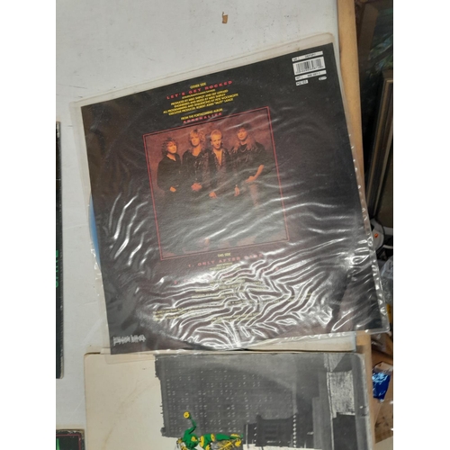 379 - Vinyl record albums : Deff Leppard picture disc, Whitesnake, Care, Cozy Powell and others