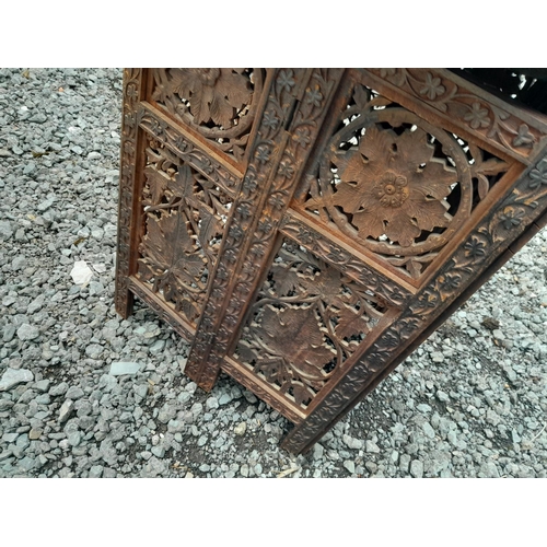 394 - Late 19th century Indian hardwood folding tea table