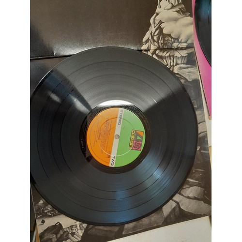 360 - Vinyl record albums : Led Zeppelin, Deep Purple , King Crimson In The Court, Pink label i logo (play... 