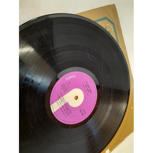 360 - Vinyl record albums : Led Zeppelin, Deep Purple , King Crimson In The Court, Pink label i logo (play... 