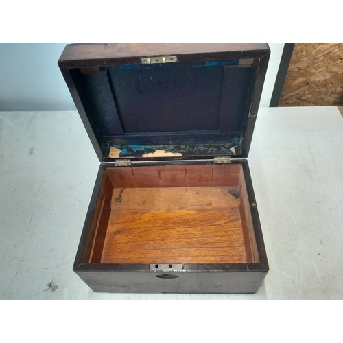 32 - Victorian mother of pearl inlaid work box