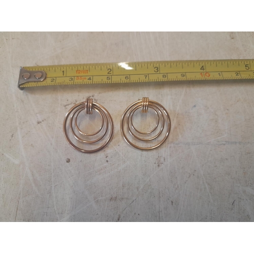 83 - Pair of unmarked but tested 9 ct gold earrings 2.4 g