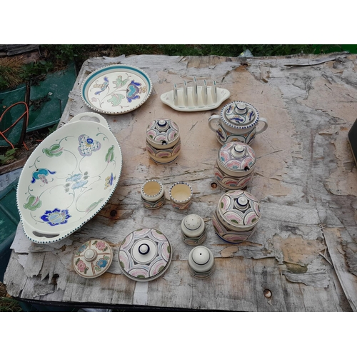 98 - Assorted pieces of Honiton pottery