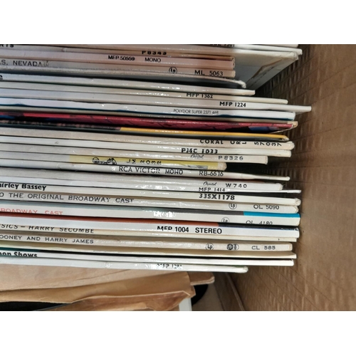 122 - Box of mixed theme records and 78 s