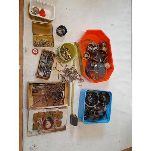 307 - assorted watch repair items and spares etc.