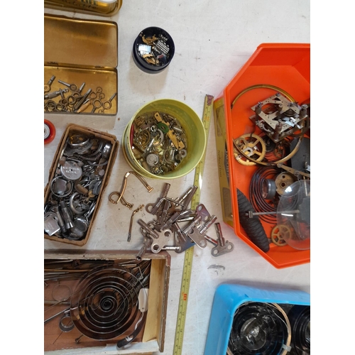 307 - assorted watch repair items and spares etc.