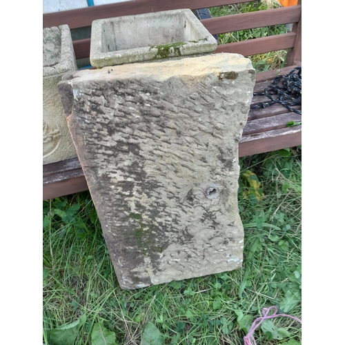 24 - Pre 1900 carved sandstone shallow trough : Provenance from Gloucestershire area