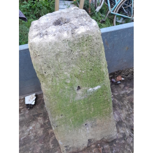 25 - Pre 1900 carved sandstone saddle stone : Provenance from Gloucestershire area