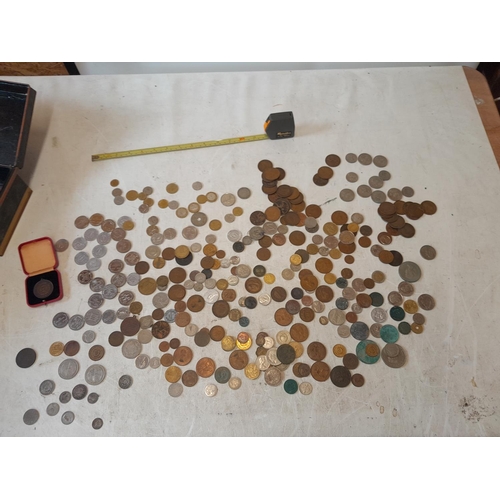 53 - Coins of the world, some current or exchangeable, small amount of silver included & ESSO collectors ... 