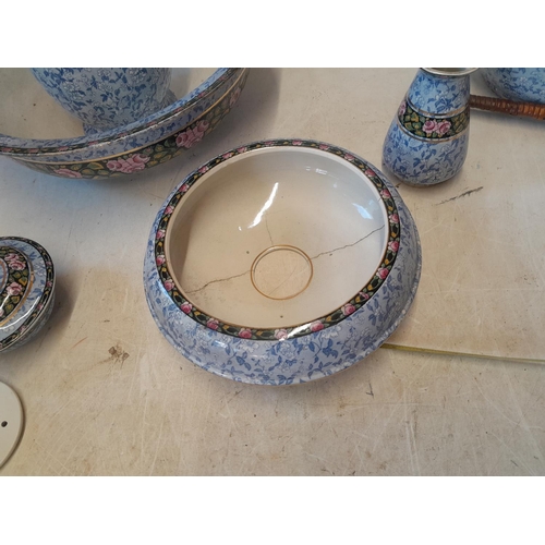 75 - Edwardian transfer print wash bowl set