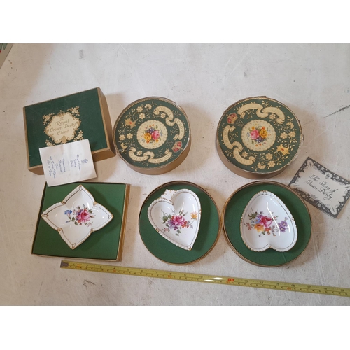 95 - 3 x boxed Royal Crown dishes