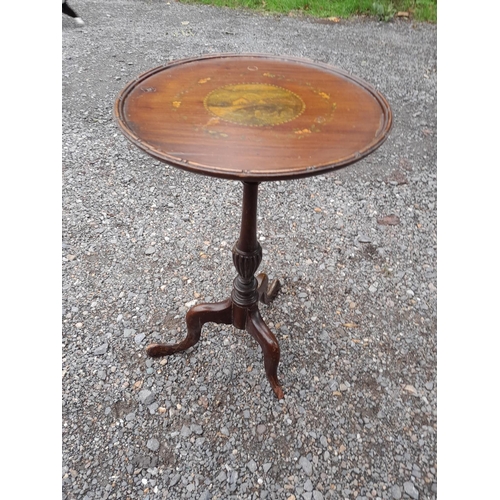 104 - Painted 19th century wine table in need of restoration