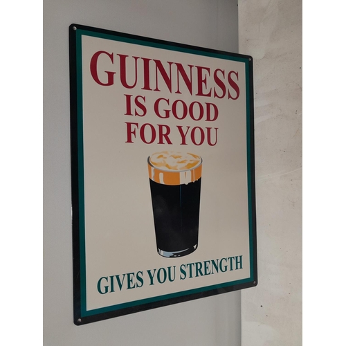 131 - Vintage style Guinness advertising tin sign