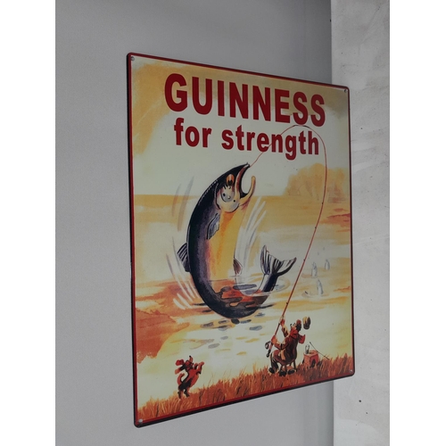 132 - Vintage style Guinness advertising tin sign