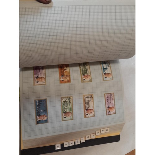 160 - Stamps of the world mounted in two alphabetically arranged folders