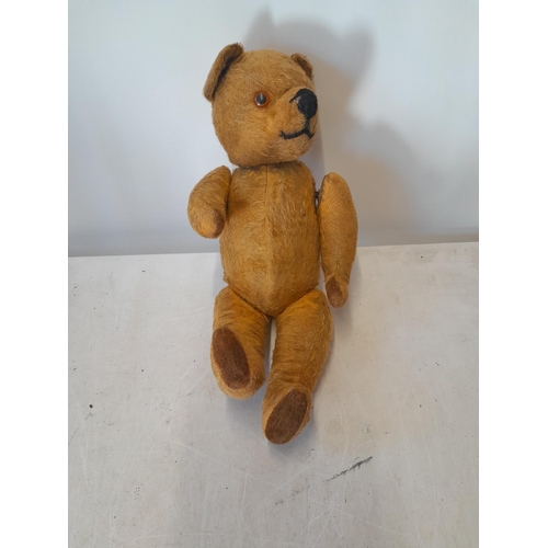 196 - Vintage hump back articulated teddy bear