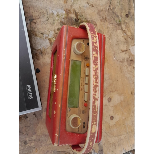 207 - Vintage STYLE Roberts DAB radio & Philips cassette recorder