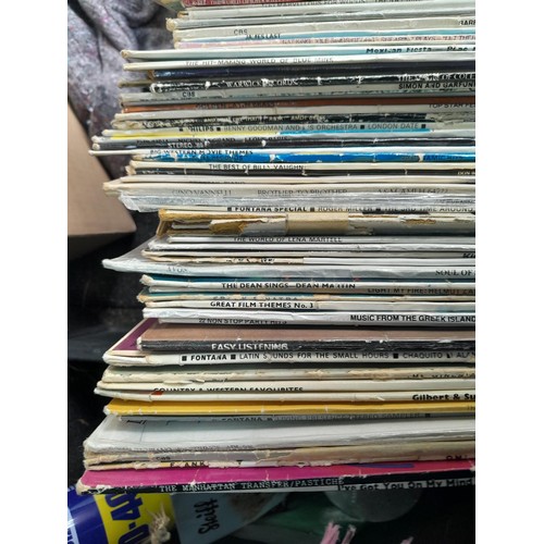 213 - Array of mixed themed vinyl records some 1970s commercial pop included