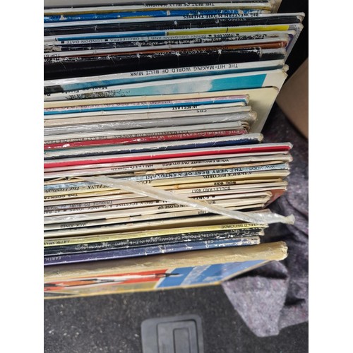 213 - Array of mixed themed vinyl records some 1970s commercial pop included