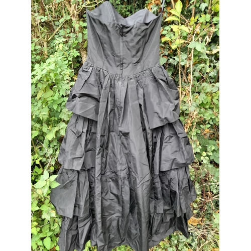 58 - Vintage black evening gown by Katerina