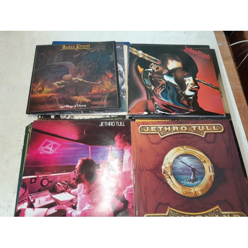 35 - 22 x vinyl record albums : Juicy Lucy GF on Vertigo, Judas Priest & Jethro Tull