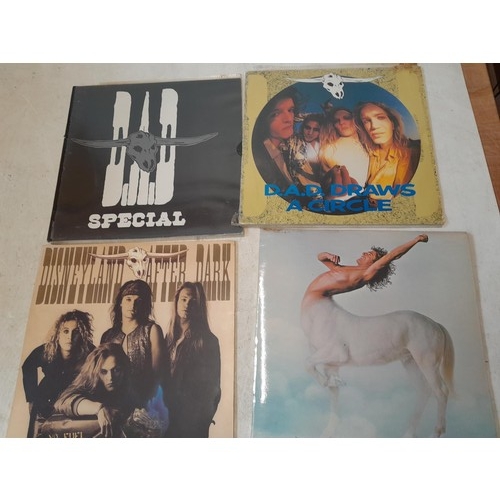 36 - 13 x  vinyl record albums : Creedence, Curved Air,  Disneyland after Dark on import,