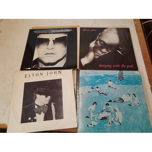 39 - 12 x vinyl record albums : Elton John, Jojo Gunne,  Hendrix etc.