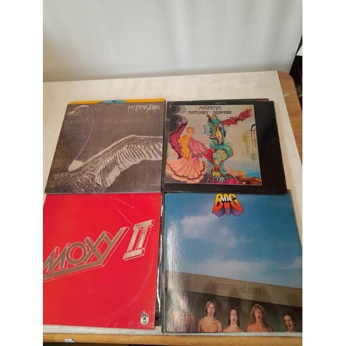 50 - 12 x vinyl record albums :  Moxy II, Ricky Nelson, Mickey Newberry, My Dying Pride Turn Loose the Sw... 