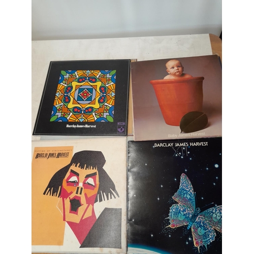 54 - 12 x vinyl record albums : Baker Gurvitz Army, Russ Ballard & Barclay James Harvest