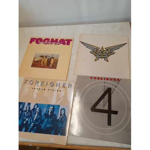 56 - 12 x vinyl record albums : FM Tough it Out & Aphrodisiac, Peter Gabriel, Foghat, Foot in Cold Water,... 