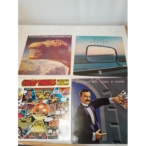 66 - 12 x vinyl record albums : Radio Stars , Blue Oyster Cult , Big Brother stereo reissue