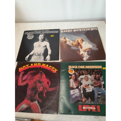 67 - 11 x vinyl record albums : Blackfoot & Black Oak Arkansas