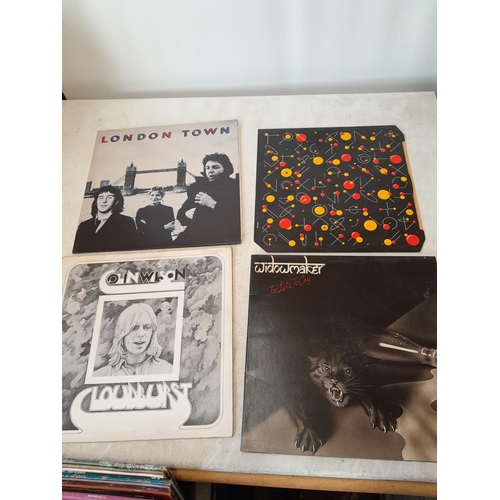 68 - 7  x vinyl record albums : Wings, 2 x Edgar Winter, Colin Wilson Cloudburst record good condition sl... 