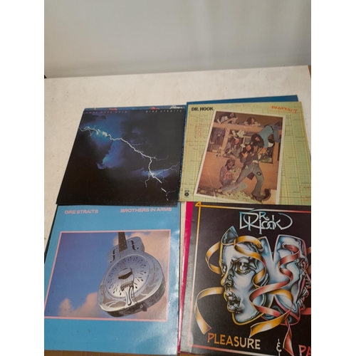 69 - 12 x vinyl record albums :  Neil Diamond, Dire Straits, Dr Hook, Donovan, Dokken Under Lock and Key ... 