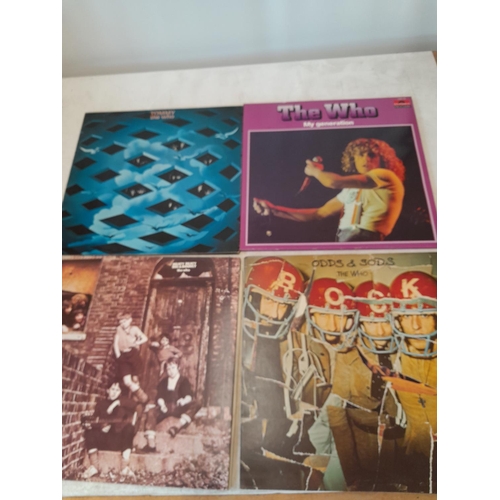 71 - 9 x vinyl record albums : The Who : self titled comp French press, My Generation Polydor reissue GF,... 