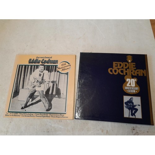 77 - Eddie Cochrane 20th Anniversary 4 LP box set and one other vinyl record album